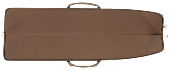 Allen 1104-52 Highland, Shotgun Case 52 in Brown Quilted Polyester Exterior, Front Flap Pocket w/Magnetic Closure, Lockable Zipper