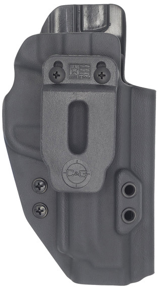 C&G 0568100 Covert IWB Black Kydex Belt Clip Fits S&W M&P 9/40 4.25 in Right Hand, Holster