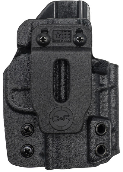 C&G 0952100 Covert IWB Black Kydex Belt Clip Fits Springfield Hellcat Right Hand, Holster