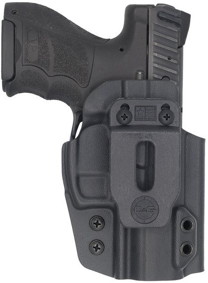 C&G 1458100 Covert IWB Black Kydex Belt Clip Fits H&K VP9SK, Holster