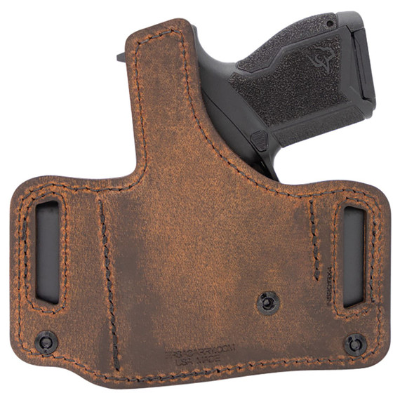 Versacarry INS201G43 Insurgent Deluxe IWB/OWB Brown Polymer Belt Clip Fits Glock 43 Right Hand, Holster