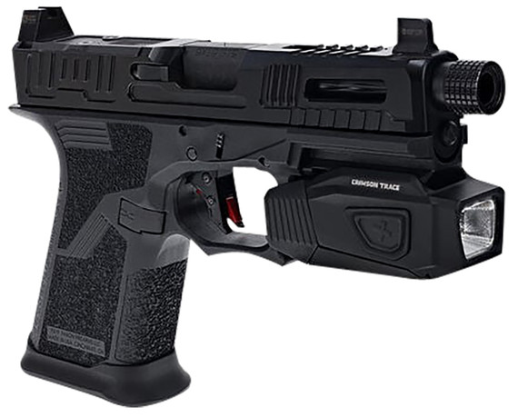 Crimson Trace 0101690 RailLight Black Aluminum, Handgun 100/250/500/1000 Lumens White/Red LED Bulb