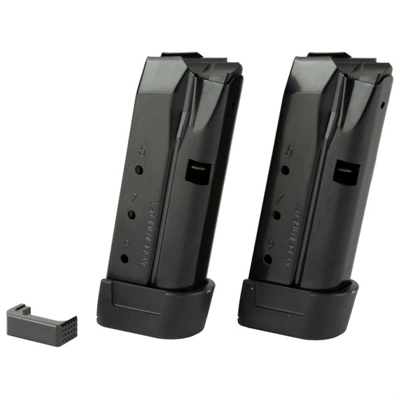 Shield Arms Z9COMBO2M1C Z9 Magazine Combo (2 Mags) 9rd For Glock 43, Black, Includes Magazine Release