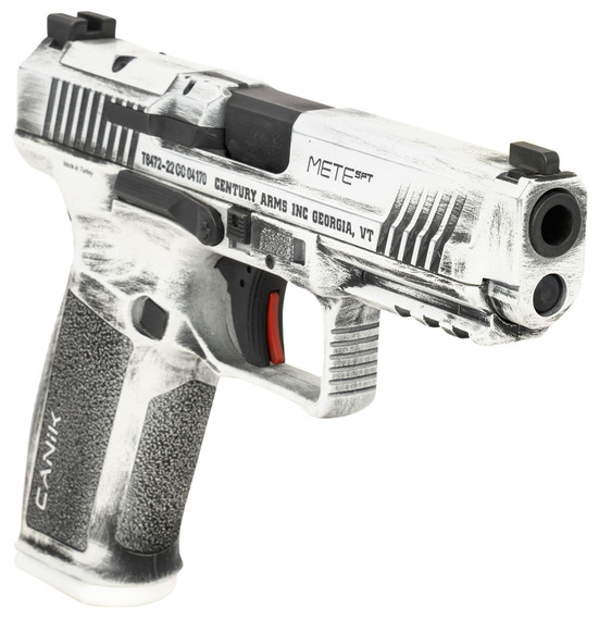 Canik HG5636ADN Mete SFT Sports South Exclusive 9mm Luger 18+1/20+1 4.46 in Black Match Grade Barrel, Arctic Distressed Cerakote Optic Ready/Serrated Steel Slide, Polymer Frame w/Beavertail & Picatinny Rail, Pistol