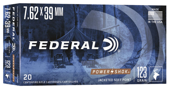 Federal 7.62x39mm Soviet Rifle Ammunition 76239B