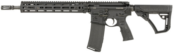 Daniel Defense 0219110613047 M4A1 RIII 5.56x45mm NATO 14.50 in 30+1, Black, OEM Stock & Grip, 12.50 in M-Lok Handgaurd, Ambi Controls, Pinned & Welded Flash Hider, Rifle