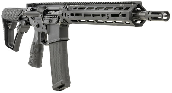 Daniel Defense 0219110613047 M4A1 RIII 5.56x45mm NATO 14.50 in 30+1, Black, OEM Stock & Grip, 12.50 in M-Lok Handgaurd, Ambi Controls, Pinned & Welded Flash Hider, Rifle