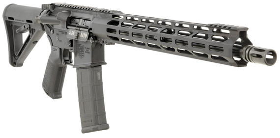 Diamondback DB1717K005 DB15 5.56x45mm NATO 30+1 16 in Nitride Treated Chrome Moly Medium Barrel w/A2 Flash Hider, Black Hard Coat Anodized Finish, A3 Flattop Upper/DB-15 Carbon Lower, 15 in M-LOK, MOE Stock & Grip, Rifle