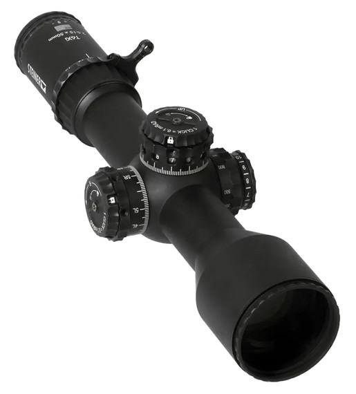 Steiner 5116 T6Xi Black 2.5-15x 50mm 34mm Tube Illuminated SCR Mil Reticle First Focal Plane Features Throw Lever, Rifle Scope