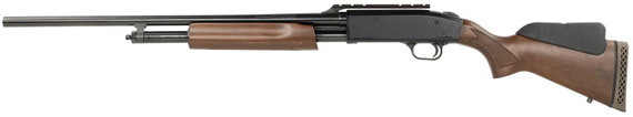 Mossberg 54143 500 Exclusive Configuration 20 Gauge Pump 5+1 24 in Blued Steel Barrel, Blued Receiver w/Integral Scope Base, Wood Fixed Dual Comb Bantam Stock, Right Hand, Shotgun