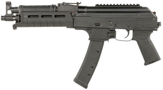 Century Arms HG7536N Draco 9S 9mm Luger 35+1 11.14 in Barrel, Black Stamped Receiver, Magpul MOE Handguard & AK Grip, EV9 Scorpion, Magazine, Pistol
