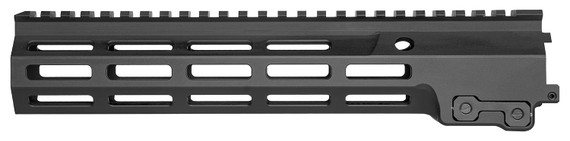 Geissele Automatics 051073B Super Modular Rail MK16 10.50 in M-LOK, Black Aluminum for AR Platform, Barrel Nut Included