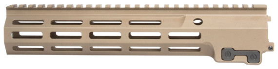Geissele Automatics 051073S Super Modular Rail MK16 10.50 in M-LOK, Desert Dirt Aluminum for AR Platform, Barrel Nut Included