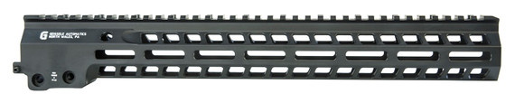 Geissele Automatics 05575B Super Modular Rail MK14 15 in M-LOK, Black Aluminum for AR Platform, Barrel Nut Included