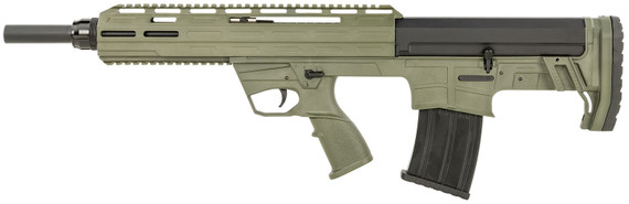 Tokarev USA 21000129 TBP 12 Gauge 3 in 5+1 18.50 in, OD Green, Cheek Riser Compatible Bull-Pup Stock, Flip-Up Sights, 3 Chokes, Shotgun