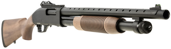 Tokarev USA 21000408 TX3 12 Gauge 18.50 in 3 in 5+1, Black Metal Finish, Turkish Walnut Stock, Fiber Optic & Ghost Ring Sight (Accepts Mossberg 590 Furniture), Shotgun