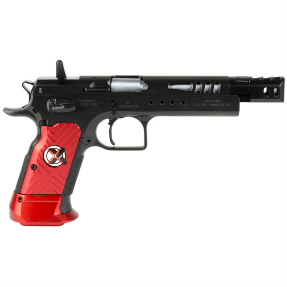 Tanfoglio Domina Xtreme, Semi-automatic, Single Action, 9MM, 5.2 in Barrel, Matte Finish, Black, Aluminum Grips, No Sights, Ambidextrous Safety, 19 Rounds TF-DOMX-9
