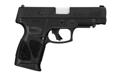 Taurus 1G3XLSR904110 G3XL Compact Frame 9mm Luger 10+1 4 in Matte Stainless Steel Barrel, Matte Black Tenifer Serrated Steel Slide, Black Polymer Frame w/Picatinny Rail, Black Polymer Grip, Pistol