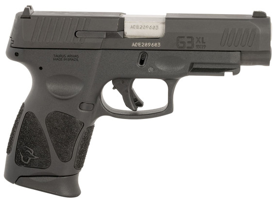 Taurus 1G3XLSR904110 G3XL Compact Frame 9mm Luger 10+1 4 in Matte Stainless Steel Barrel, Matte Black Tenifer Serrated Steel Slide, Black Polymer Frame w/Picatinny Rail, Black Polymer Grip, Pistol