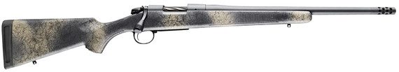 Bergara B14LM511CF B-14 Ridge Carbon Wilderness 300 Win Mag 3+1 24 in Threaded Carbon Fiber Wrapped Barrel, Sniper Gray Cerakote Rec, SoftTouch Woodland Camo Stock, Omni Muzzle Brake, Rifle