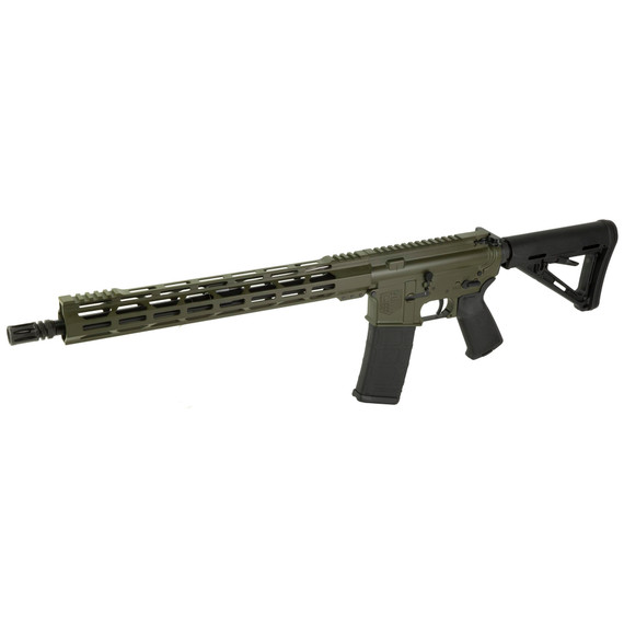 Diamondback Firearms DB15, Semi-automatic Rifle, AR, 223 Remington/556NATO, 16 in Barrel, Mil Spec OD Green, 6 Position Stock, 15 in MLOK Handguard, 30 Round, 1 Magazine DB171AK201