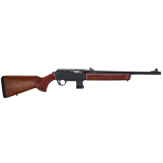 Henry H027H9 Homesteader 9mm Luger 10+1 16.37 in Blued Steel Threaded Barrel, Black Anodized Aluminum Receiver, American Walnut Fixed Wood Stock, 2-Piece Grip, Rifle