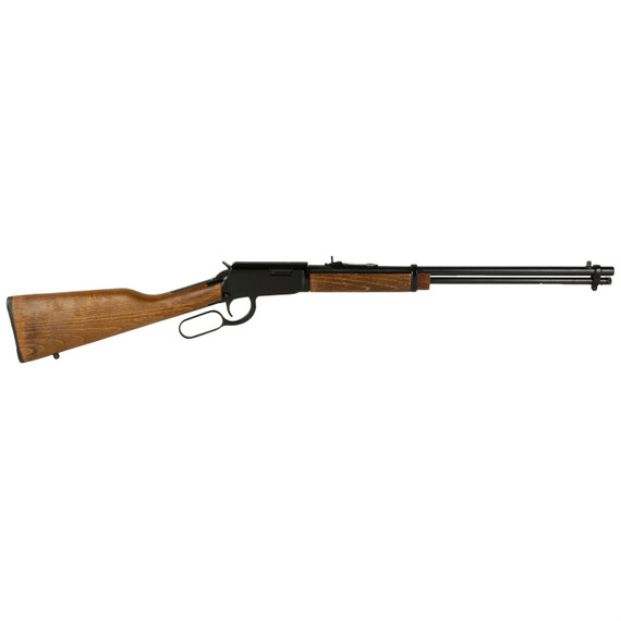 Rossi RL22W201WD Rio Bravo Lever Action 22 WMR 12+1 20 in Round Barrel, Polished Black Metal Finish, German Beechwood Stock, Rifle