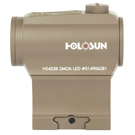Holosun HS403BFDE 403 FDE 1 x 20 mm 2 MOA, Red Dot Sight