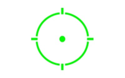 Holosun Technologies 512T HE512T-GR, Green Dot, 1X28MM, Black Finish, 2MOA Dot with 65MOA Circle, Titanium Housing HE512T-GR