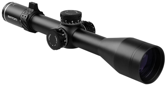 Riton Optics 5C428LFI23 5 Conquer Black 4-28x56mm 34mm Tube Illuminated TPSR Reticle, Rifle Scope
