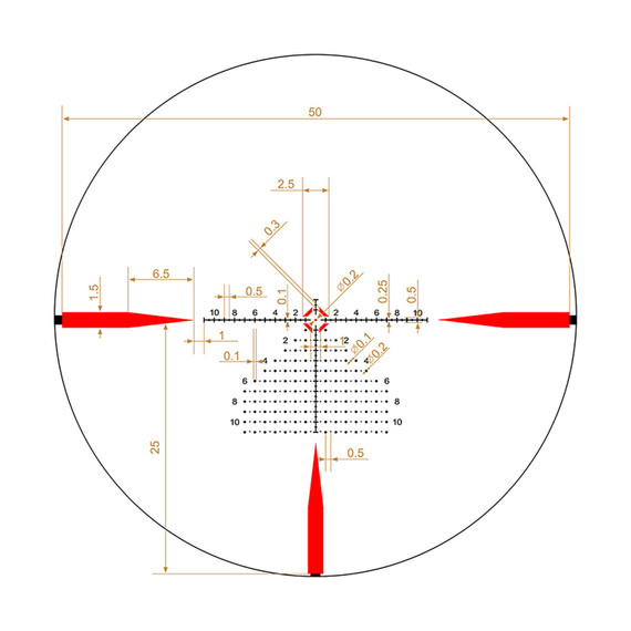 Riton Optics 5T110LFI23 5 Tactix Black 1-10x24mm 30mm Tube Illuminated 3OT Reticle, Rifle Scope