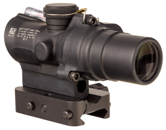 Trijicon 400330 ACOG TA44 Matte Black Anodized 1.5x16mm Illuminated Red Circle w/Dot Reticle, Rifle Scope