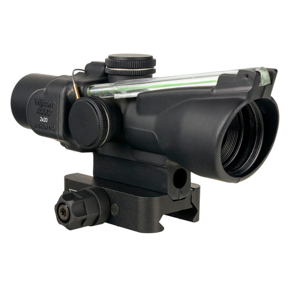 Trijicon ACOG TA47-C-400341, 2X20mm, Dual Illuminated Green Crosshair, Includes Q-LOC Mount, Matte Finish, Black TA47-C-400341
