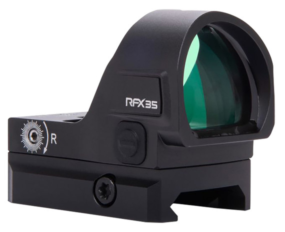 Viridian 9810057 RFX35 Black 1 x 22 mm x 26 mm 3 MOA Green Dot, Red Dot Sight
