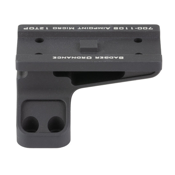 Badger Ordnance Condition One Micro Sight Mount, Allows for Mount ing the Aimpoint T-2 Footprint at 12 O'Clock on Optic, Compatible with 30mm C1 Mount, Anodized Finish, Black 700-110B