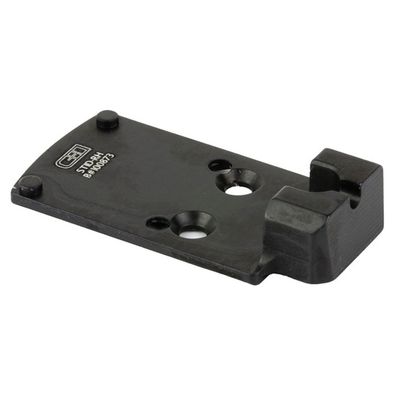 C&H Precision CHP Adapter Plate, Converts the Staccato Duo to the Trijicon RMR/Holosun 407C/507C/508C/508T, Anodized Finish, Black, Includes Mounting Hardware STID-RH