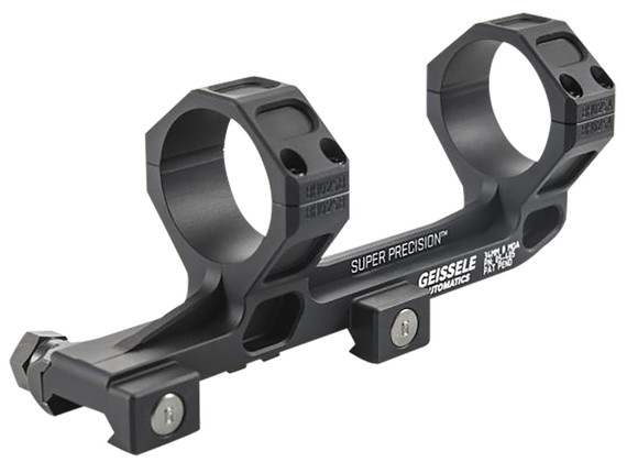 Geissele Automatics AR15 Super Precision Scope Mount/Ring Combo Black Anodized