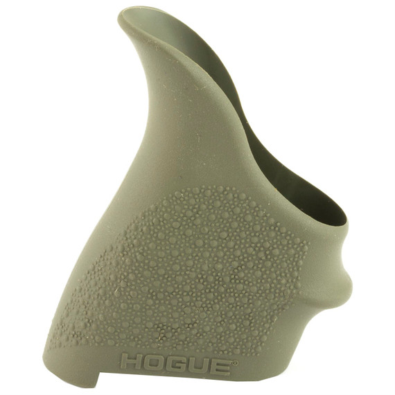 Hogue HandALL Beavertail Grip 18201, Fits Glock 42/43, Rubber, Finger Grooves, OD Green 18201