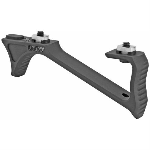 Leapers MT-AFGM01, Inc. - UTG Ultra Slim Angled Foregrip, MLOK, Black MT-AFGM01