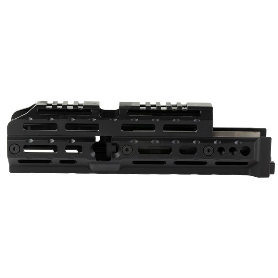 Midwest Industries MIAKALPHA100 Alpha Drop-in Aluminum Black Hardcoat Anodized 5 Slot Picatinny Rail AK-Platform 10 in Long Compatible w/M-LOK