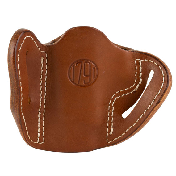1791 Gunleather ORBHCMAXCBRR BHC MAX Optic Ready OWB Compact Classic Brown Leather Belt Slide Compatible w/Sig P365 XL/Glock 48 Right Hand, Holster