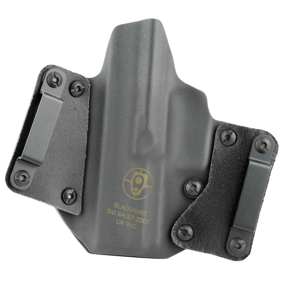 BlackPoint Tactical Mini Wing IWB 104670, Inside the Pants Holster, Right Hand, Black, Sig Sauer P320 Compact