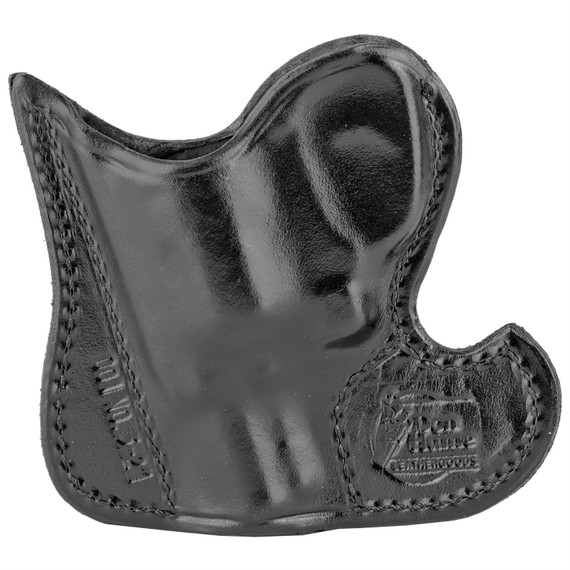 Don Hume 001 Front Pocket Holster, Fits Taurus 85, S&W J Frame, Ambidextrous, Black Leather J100110R