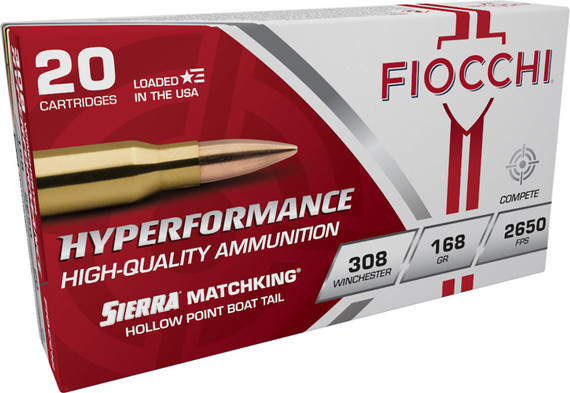 Fiocchi 308 Winchester Rifle Ammunition 308MKB