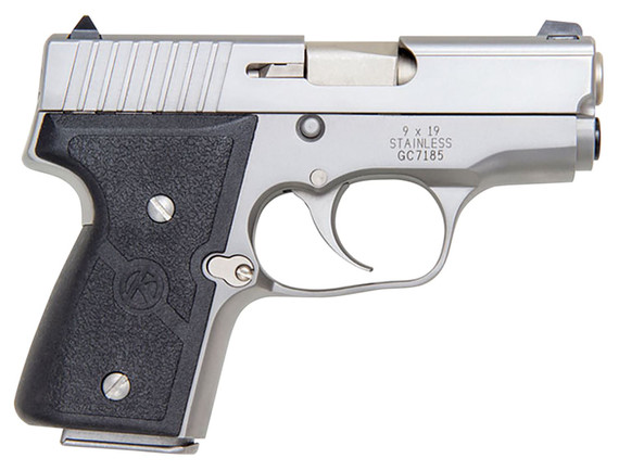 Kahr Arms M9093A MK9 *CA Compliant 9mm Luger 6+1/7+1, 3 in Stainless Polygonal, Rifled Barrel, Matte Serrated Stainless Steel Slide, Matte Stainless Steel Frame, Black Textured Wraparound Polymer Grip, Manual Thumb Safety, Right Hand, Pistol