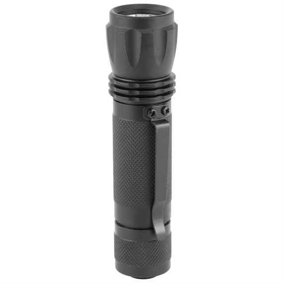 NCSTAR 3W 160 Lumens LED Flashlight ATFLB, Fits Picatinny/Weaver Rail, 160 Lumens, Black, Momentary and Constant On/Off Cap Switch ATFLB