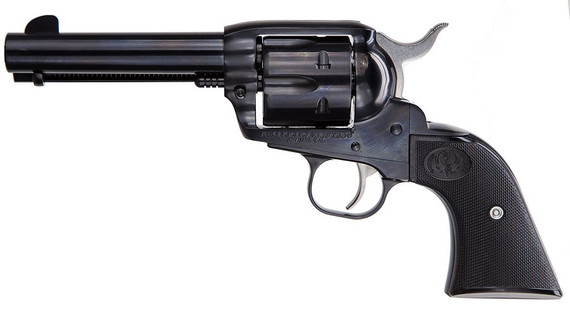 Ruger 5107 Vaquero Medium Frame 357 Mag/38 Special 6rd 4.62 in Blued Alloy Steel Barrel, Cylinder & Frame, Hardwood Grip, Transfer Bar Safety, Exposed Hammer , Revolver