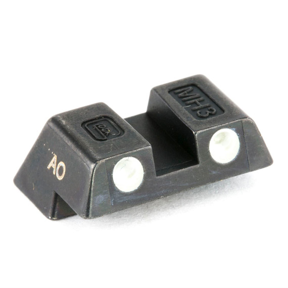 Glock OEM, Night Sight For Glock 42 & 43, 6.1mm Slim Rear, Black Finish, 3 Dot Style 33578