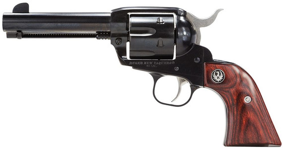 Ruger 5102 Vaquero Medium Frame 45 Colt (Long Colt) 6rd 4.62 in Blued Steel Barrel, Cylinder & Frame, Hardwood Grip, Transfer Bar Safety, Exposed Hammer , Revolver