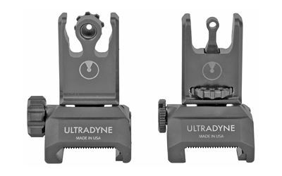 Ultradyne USA C2 Folding Front and Rear Sight Combo - Aperture UD10014, Black UD10014